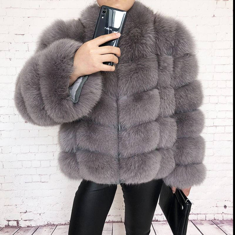 NORA - Fur coat normal