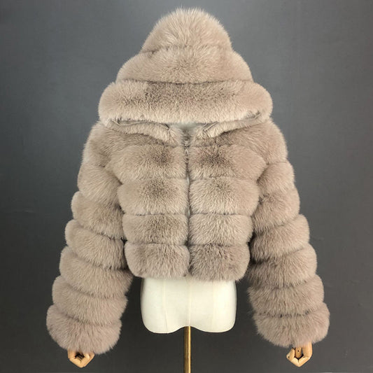 LENA - Fur coat short