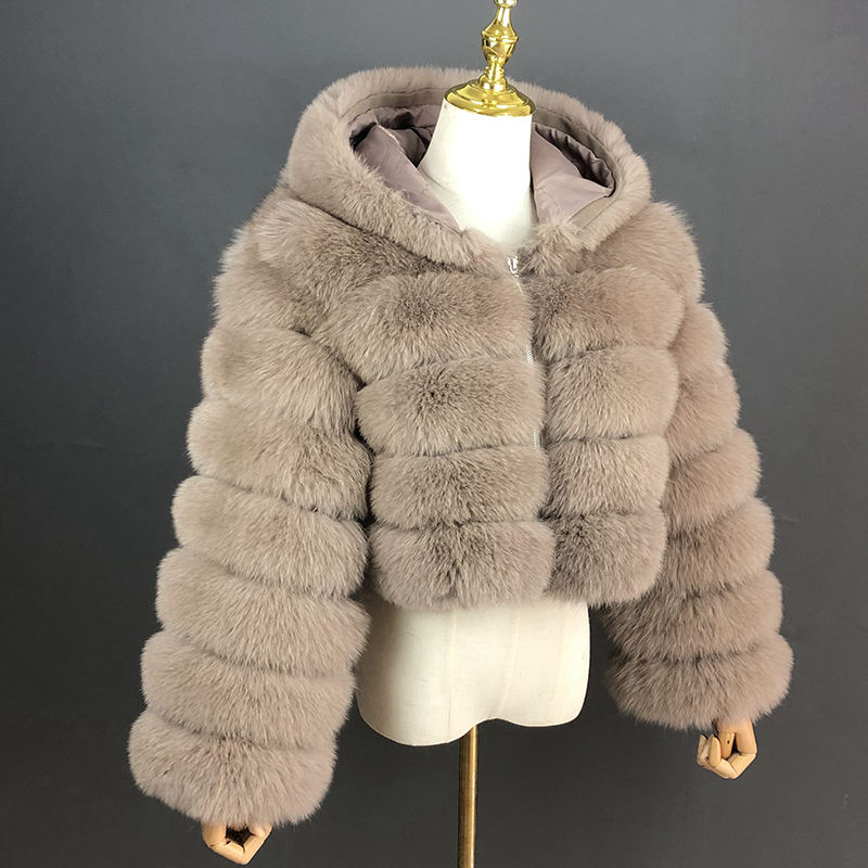 LENA - Fur coat short