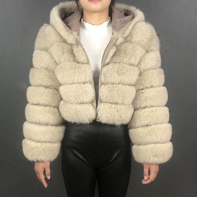 LENA - Fur coat short